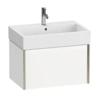 База под раковину Duravit XViu XV42350B118 белый матовый-18/рама champagne матовый-B1