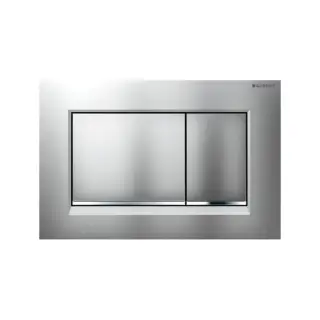 Клавиша смыва, 24.6*1.2*h16.4, хром матовый/хром глянцевый