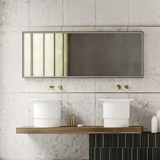 Зеркало для ванной Arbi HIDE S596+LED nero