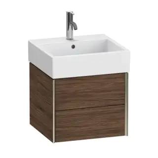 База под раковину Duravit XViu XV43330B121 Walnut Dark-21/рама champagne матовый-B1