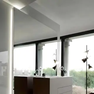 Зеркало для ванной Milldue Touch 8029 рамка белого цвета