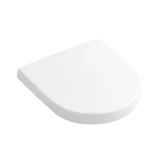 Сиденье с крышкой для компакта, с функцией Quick Release и Soft Closing, 37.5*56.5, крепления из нержавеющей стали, цвет белый