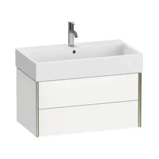 База под раковину Duravit XViu XV43360B118 белый матовый-18/рама champagne матовый-B1