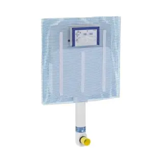 Бачок смывной скрытого монтажа с фронтальным окном, глубина 8 см для смывной клавиши