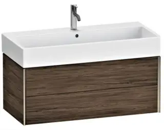 База под раковину Duravit XViu XV43370B121 Walnut Dark-21/рама champagne матовый-B1