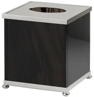 Контейнер для салфеток Cristal&Bronze OBSIDIENNE LISSE FS11P-A2-651 обсидиан/никель