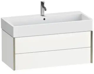 База под раковину Duravit XViu XV43370B118 белый матовый-18/рама champagne матовый-B1