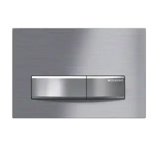 Клавиша двойного смыва, 24.6*h16.4, цвет хром полированный