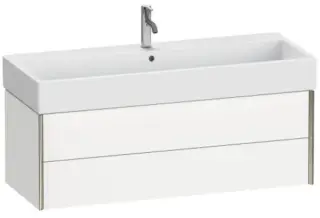 База под раковину Duravit XViu XV43380B118 белый матовый-18/рама champagne матовый-B1