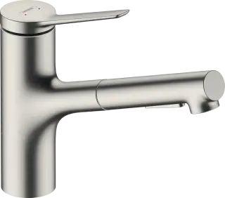 Смеситель для кухни HANSGROHE ZESIS M33 74803800 сталь