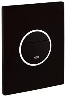 Панель смыва, 15.6*1.1*h19.7, черный