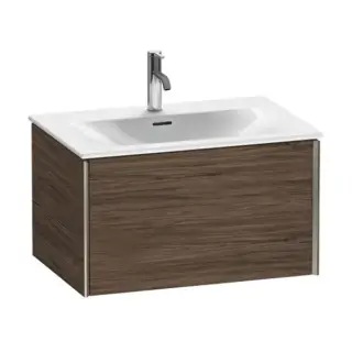 База под раковину Duravit XViu XV40330B121 Walnut Dark-21/рама champagne матовый-B1