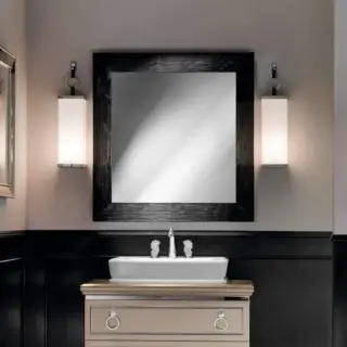 Зеркало для ванной Oasis Lutetia 0LTSNU088 глянцевый черный лак