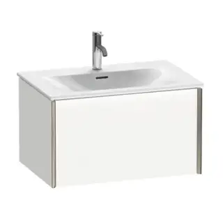 База под раковину Duravit XViu XV40330B118 белый матовый-18/рама champagne матовый-B1