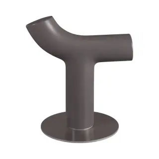 Табурет с базой из стали, 68*18*h73.5, borgogna matt