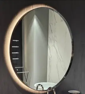 Зеркало для ванной Milldue 0MP110 рамка-сталь