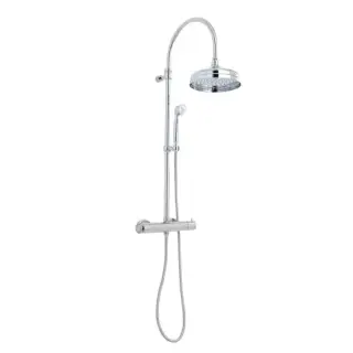 Душевая стойка (термостат) с переключателем на 2 выхода, ручным душем и душевой лейкой Oasis Venice