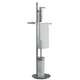 Стойка комбинированная Colombo Design PLANETS B9849 цвет-хром/матовое стекло