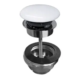 Донный клапан Scarabeo 10010/C/CR цвет-белый