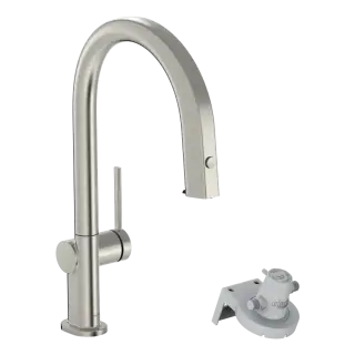 Смеситель для кухни HANSGROHE AQITTURA M91 76803800 цвет-сталь матовая