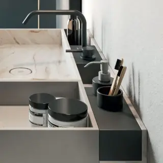 Дозатор Rexa Accessories for organizer A00ME00001 цвет-черный, держатель-METAL RAW EFFECT