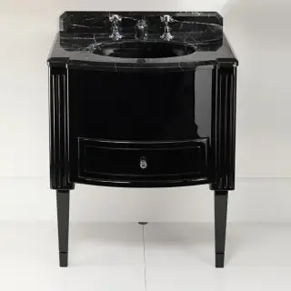 База под раковину Devon&Devon DOMINO EFDOMINO чёрный лак, лак. глянц