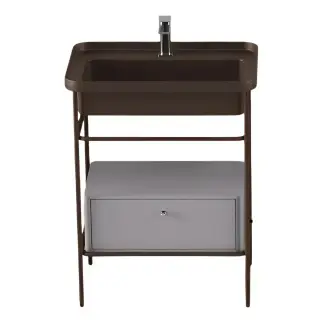 Мебель для ванной комнаты Art Ceram FUORI SCALA ACM040.52 Цвет- platinum