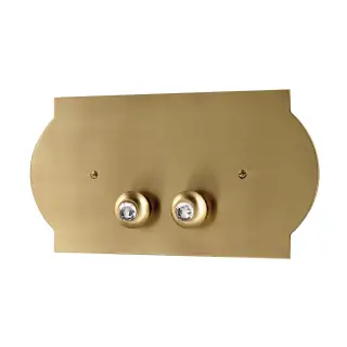 Клавиша 3SC Super Plaque Swarovski SPL00OL/SW цвет-brass