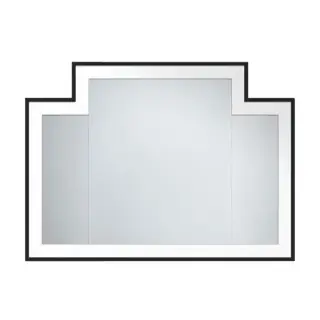 Зеркало для ванной Devon&Devon SMALL VOGUE 1 DEVOGUEP1 рама-PURE WHITE LUCIDO, кант-черный