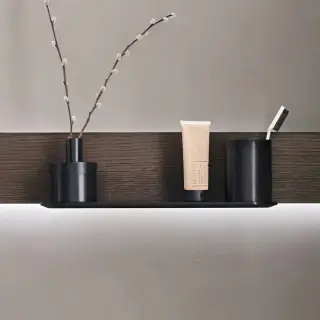 Полка для ванной Arbi REED V422 NERO SPAZZOLATO