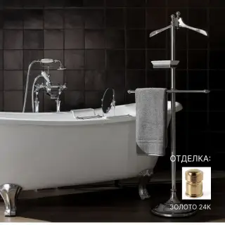 Держатель для полотенец Devon&Devon Single SL11ORO24K золото 24K