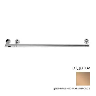 Полотенцесушитель электрический Margaroli M ARCOBALENO 616/S.BWB !WITH HOOKS! цвет-BRUSHED WARM BRONZE