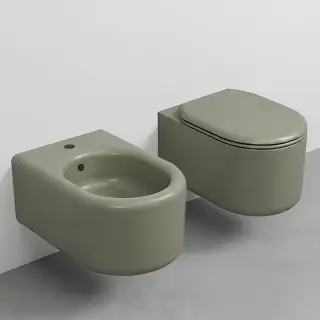 Комплект: унитаз подвесной RIMLESS+биде подвесное Cielo ITACA