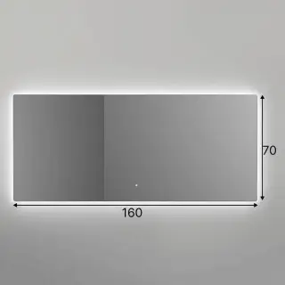 Зеркало для ванной SALINI OMBRA с LED подсветкой