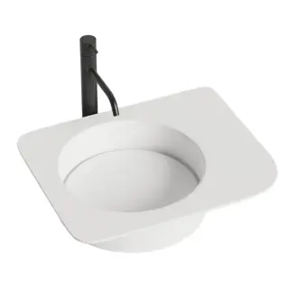 Раковина накладная матовая SALINI NINFEA 02