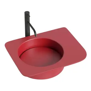 Раковина накладная матовая SALINI NINFEA 02