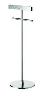 Стойка для пульта WASHLET d.29*84,5h с 2 держателями туалетной бумаги цвет-хром