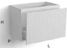 База под раковину Antonio Lupi BINARIO 03 B03BA272 Grigio Smog (515)