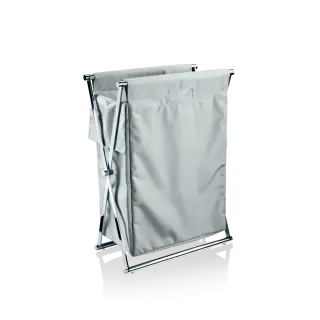 Корзина для белья Decor Walther CROSS WB 0507793 структура - хром, ткань - серый нейлон (reed grey)