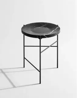 Столик для ванной комнаты Antonio Lupi PAESAGGI SOSPESI PSG1 NERO MARQUINIA, структура - сталь NERO GOFFRATO