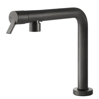 Смеситель для кухни Gessi SU&GIU’ 60071#707 цвет-Black Metal Brushed PVD
