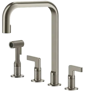 Смеситель для кухни Gessi INCISO 58703#149 FINOX BRUSHED NICKEL