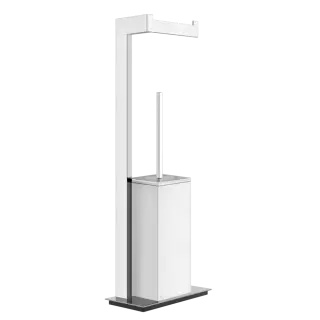 Ершик туалетный Gessi Rettangolo 20933#031 хром/белый