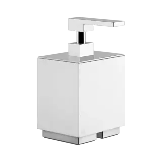 Дозатор Gessi Rettangolo 20837#031 хром/белый