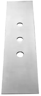 Пластина на 3 отверстия для монтажного бокса. 69*17