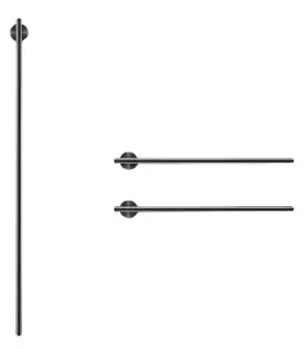 Полотенцесушитель электрический CEA EQUILIBRIO EQB43KDL = TRS01+SEL01(x2шт.)+SEL02 BLACK DIAMOND POLISHED