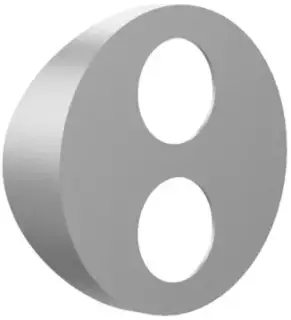 Накладка для кнопок для круглой стойки d.5.6*1,5 Steel Brushed