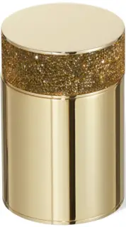Баночка с крышкой d.6.5*h9.8 золото/кристаллы Swarovski