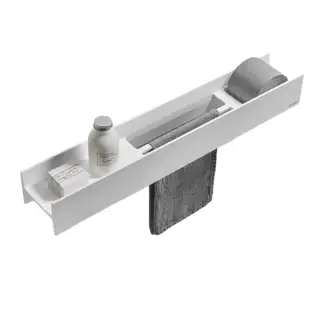 Полка для ванной Antonio Lupi LMCOMBI LMCMB372.DX цвет-BIANCO GOFFRATO-506