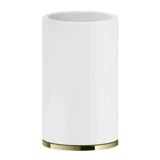 Стакан Gessi INCISO/VENTI20 58531#710 цвет-белый/латунь PVD